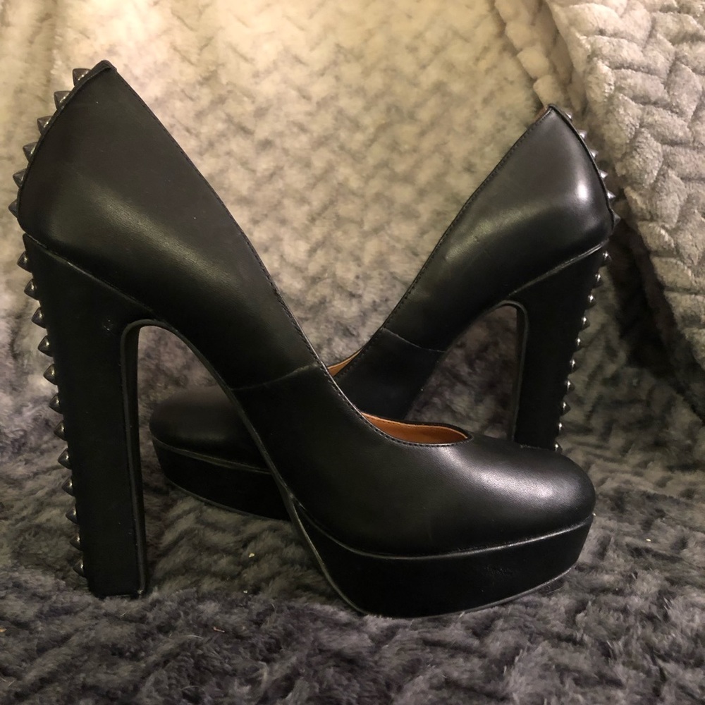 Cosmopolitan Black Studded Heels